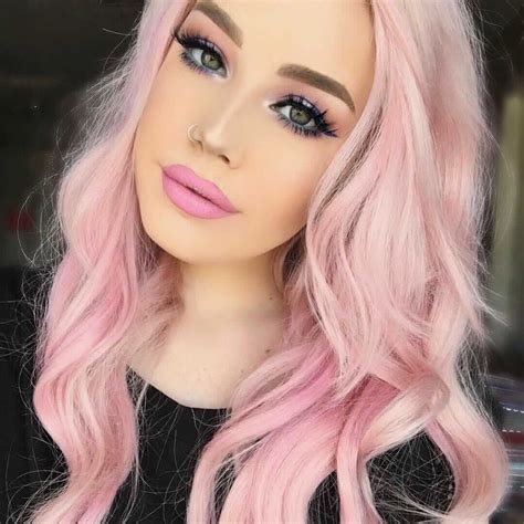 light pink hair styles|girl with bright pink hair.